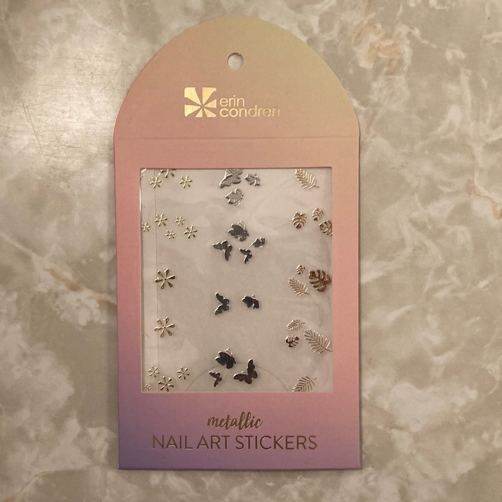 Erin Condren Metallic Nail Art Stickers